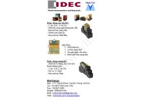 phân phối relay IDEC :RU4S, RU2S,RY,RM