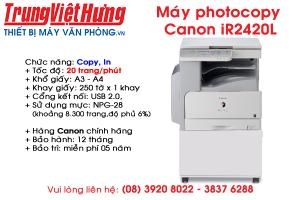 Máy Photocopy iR2420L 2 khay giấy, giá tốt nhất