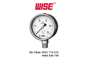 Đồng hồ đo áp suất có dầu Wise P258 