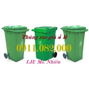 Thùng rác nhựa giá rẻ tại vĩnh long- Giảm giá thùng rác 120L 240L 660L giá sỉ- lh 0911082000