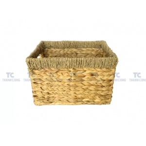 Rectangular water hyacinth basket wholesale