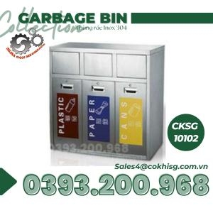 Thùng rác Inox - Inox Garbage Bin - cksg 10102