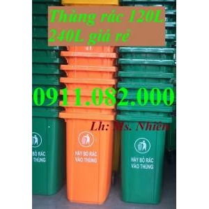  Thùng rác giá rẻ- sản xuất theo công nghệ châu âu, thùng rác 120l 240l, 660l giá sỉ- lh 0911082000