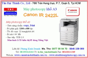 Máy photocopy ir 2422L giá rẻ ưu đãi lớn