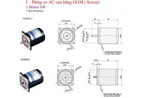 Động cơ servo Panasonic, Đc giảm tốc GGM(Korea),Biến tần ABB