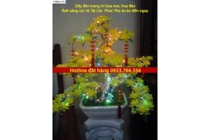 Bán dây đèn trang trí hoa mai, hoa đào Tết 2013