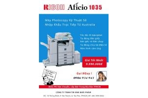 RICOH AF1035 máy photocopy nhập khẩu chất lượng cao giá tốt
