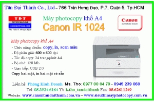 Máy photocopy ir 1024 chính hãng giá tốt nhất
