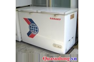 Bán tủ đông Sanaky cũ 400 lít VH-405W , 2 ngăn đông mát, nắp dở