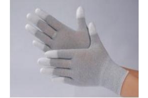 Găng tay chống tĩnh điện sợi carbon phủ Ngón