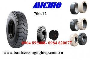 Lốp đặc xe nâng Michio Thái Lan 700-12