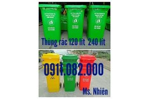 Thùng rác 240 lít giá rẻ thương mại tại An Giang- 0911.082.000