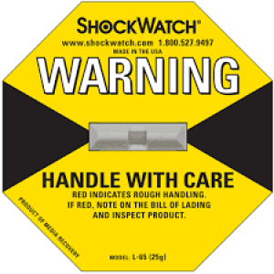 Tem nhãn cảnh báo shock watch, titl watch