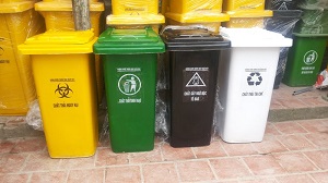 Phân phồi thùng rác 240 lit giá rẻ tại đồng nai- thùng rác môi trường- lh 0911082000