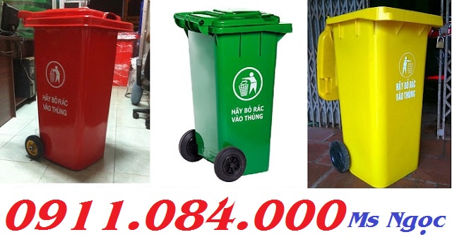 Bạc Liêu: Thùng rác công cộng nhựa HDPE 120 lít, 240 lít,660 lít giá cạnh tranh toàn quốc 0911084000 Ms.DUY