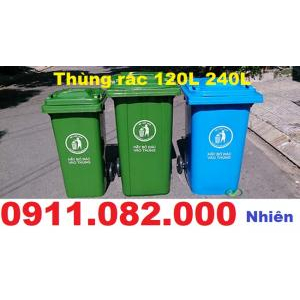 Nơi bán thùng đựng rác loại 120 lít 240 lít giá rẻ- thùng rác nhựa hdpe- lh 0911.082.000
