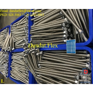 Ống dẫn nước 2 đầu kết nối ren ( Dây cấp nước inox, Dây dẫn nước mềm, ống cấp nước inox 304) - Nhãn hiệu Dandat.Flex