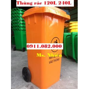  Nơi bỏ sỉ thùng rác 120 lít 240 lít giá rẻ-thùng rác nhựa nguyên sinh- lh 0911.082.000