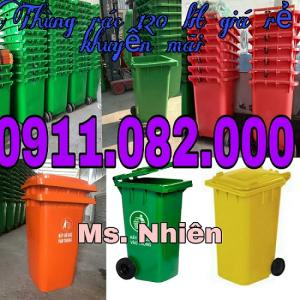 Chuyên bán thùng rác 120 lít 240 lít giá rẻ tại cần thơ- thùng rác giá siêu rẻ- lh 0911.082.000