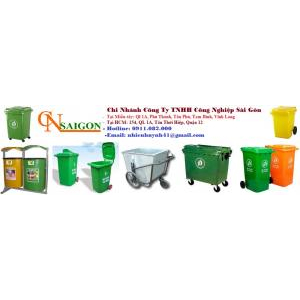 Chuyên cung cấp thùng rác 240 lít giá rẻ tại cà mau- thùng rác nhựa chuyên sỉ- lh 0911.082.000