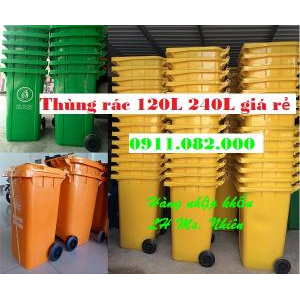 Cung cấp thùng rác 120 lít giá rẻ tại đồng nai- lh 0911.082.000