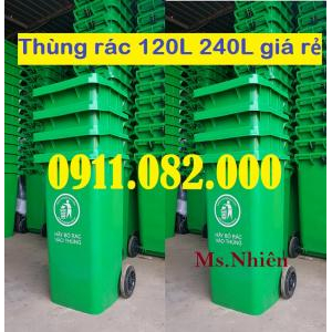 Sóc Trăng - Nơi phân phối thùng rác 120L 240L 660L giá rẻ- lh 0911.082.000