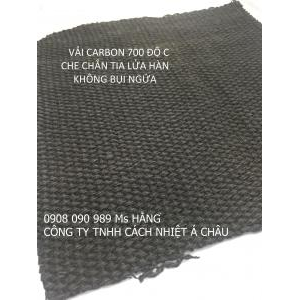 Vải Carbon cách nhiệt, che chắn tia lửa hàn, chịu nhiệt 700 độ C