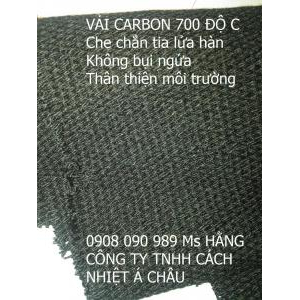 Vải Carbon cách nhiệt, che chắn tia lửa hàn, chịu nhiệt 700 độ C