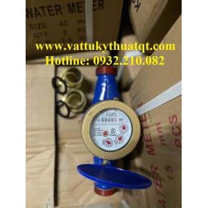 Đồng hồ đo lưu lượng nước thải dạng cơ, đồng hồ đo lưu lượng nước nối ren