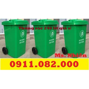Sỉ lẻ thùng rác tại sóc trăng - thùng rác 120L 240L giá rẻ-lh 0911082000