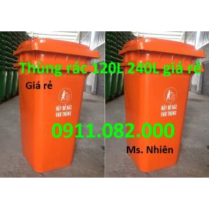 Chuyên bỏ sỉ thùng rác 120L 240L giá rẻ cho đại lý- thùng rác giá rẻ tại cần thơ- lh 0911082000
