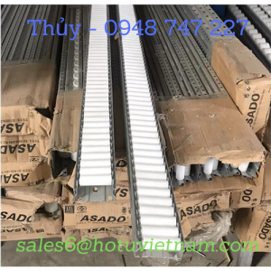 Thanh truyền con lăn nhựa 40, 60 (Roller) 4m/1 thanh