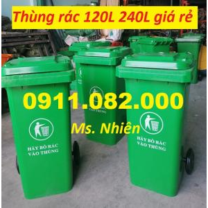 Chuyên sỉ lẻ thùng rác giá rẻ số lượng, thùng rác 120 lít, 240 lít, 660 lít- lh 0911082000
