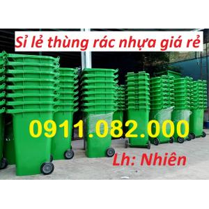  Cung cấp thùng rác 120L 240L tại vĩnh long- thùng rác giá rẻ- lh 0911082000