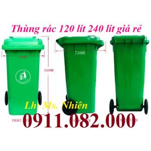 Cung cấp thùng rác đạp chân, thùng rác y tế, thùng rác 120L 240L giá rẻ tại vũng tàu-lh 0911082000