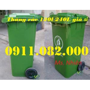 Thùng rác giá rẻ tại vĩnh long, nơi cung cấp thùng rác 120L 240L giá rẻ- lh 0911082000