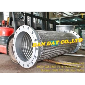 Khớp nối mềm giảm rung, khớp nối mềm rắc co ren, khớp nối mềm inox loại mặt bích