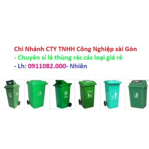  Nơi cung cấp thùng rác giá rẻ tại hậu giang- thùng rác 120 lít 240 lít 660 lít màu xanh- lh 0911082000