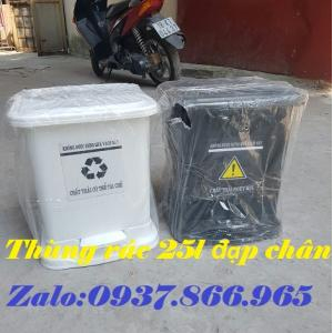 Thùng rác 20l dùng trong các bệnh viện, cần tìm đại lí cung cấp thùng rác 25l 