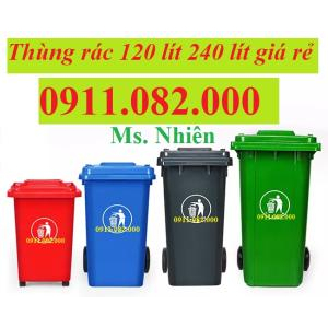 hạ giá thùng rác 120 lít 240 lít giá rẻ- xả 1000 thùng rác giá rẻ vĩnh long- lh 0911082000