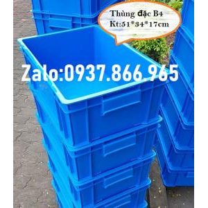 Thùng nhựa b4(51*34*17cm),cung cấp thùng nhựa b4 số lượng lớn, thùng b4 hàng có sẵn tại hà nội