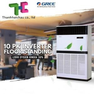 Máy lạnh tủ đưng Gree 10hp inverter - Model máy lạnh tủ đứng công nghiệp mới cho nhà xưởng