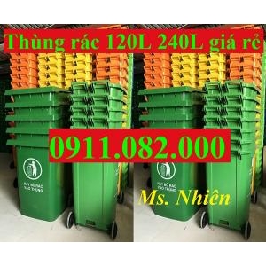  Chuyên sỉ thùng rác giá rẻ tại kiên giang, thùng rác 120l, 240l, 660l- lh 0911082000