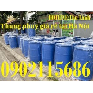 Thùng phuy nhựa 200 lít nắp kín, thùng nhựa 200 lít 