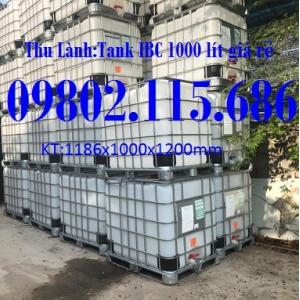 Tank nhựa IBC 1000 lít, thùng phuy nhựa IBC 1000 lít