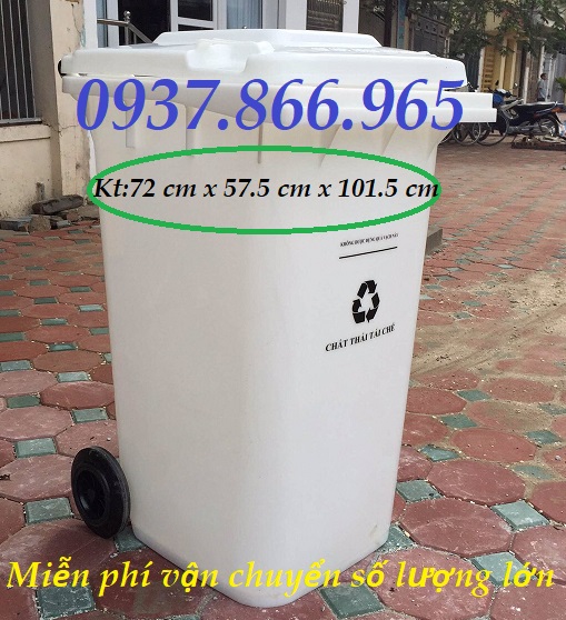 Thùng gom rác thải 240l, thùng rác tại hà nội, tìm nhà phân phối thùng rác, thùng thu gom rác nơi công cộng