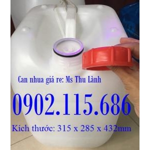 Can nhựa 30 lít vuông, can 30 lít