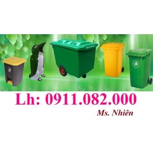 Thùng rác nhựa hdpe giá rẻ- thùng rác 120L 240L giá tốt tại cần thơ- lh 0911082000