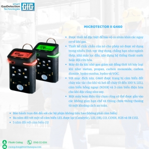 Máy đo khí cầm tay - Máy đo khí độc đa chỉ tiêu - MICROTECTOR II G460 GfG Germany - Vietthaiaqua