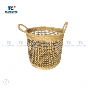 Seagrass laundry basket with handles